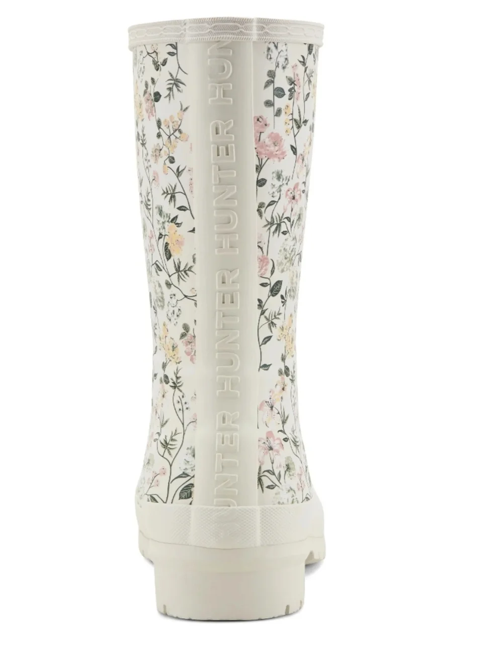 Hunter White Floral Rain Boots